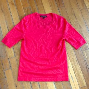 Shirt sleeve top sweater